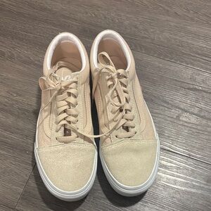 Vans Tan Lace-Up Sneakers